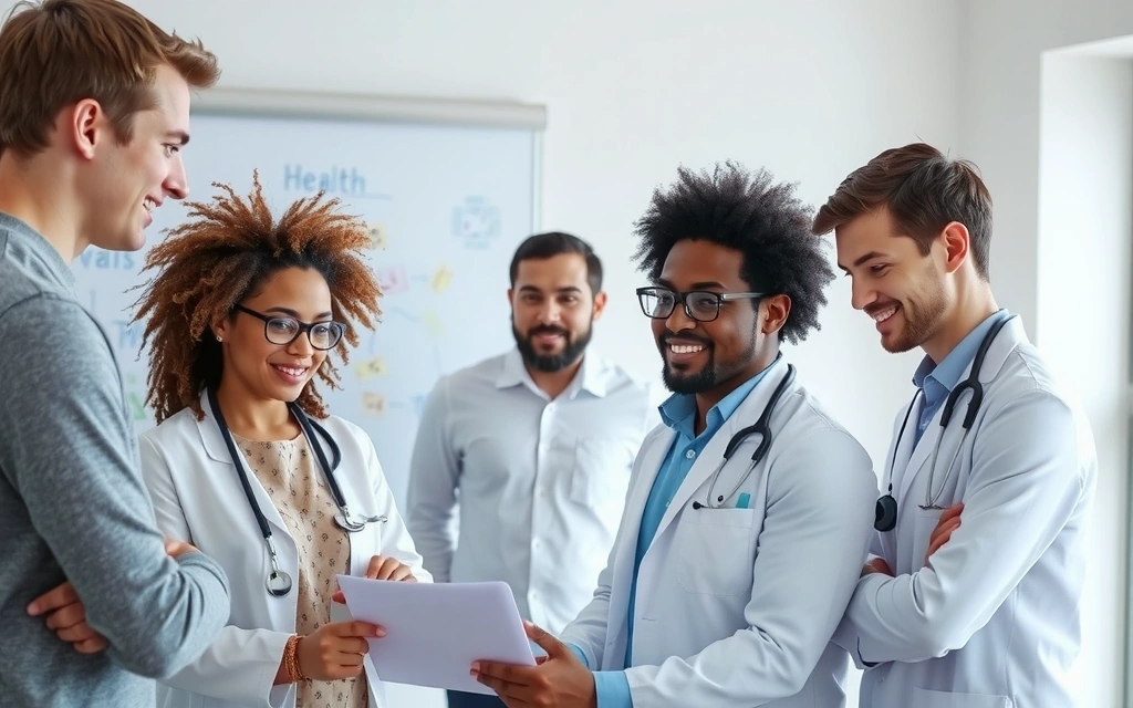 Equipo de Bienestar Málaga discutiendo estrategias de salud